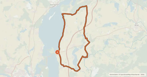 Kartenübersicht der Radroute Tour 32