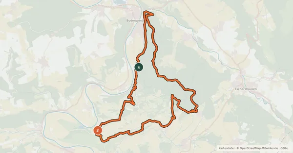 Kartenübersicht der Radroute Tour 4