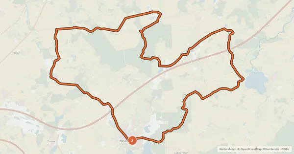 Kartenübersicht der Radroute Tour 5