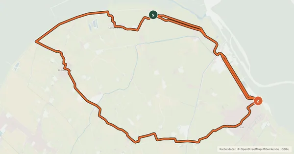 Kartenübersicht der Radroute Tour 6