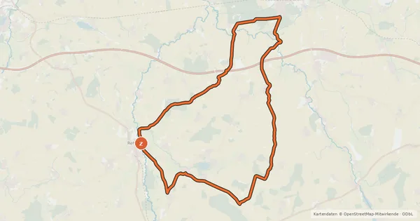 Kartenübersicht der Radroute Tour 7