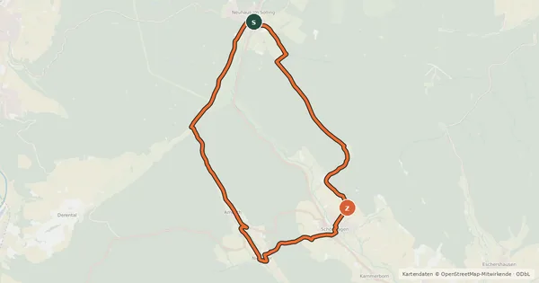 Kartenübersicht der Radroute Tour 9 ErlebnisWald - Familientour
