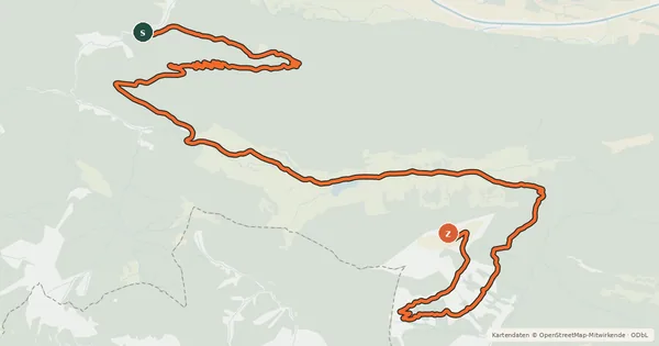 Kartenübersicht der Radroute Tour "Poludniger Alm"