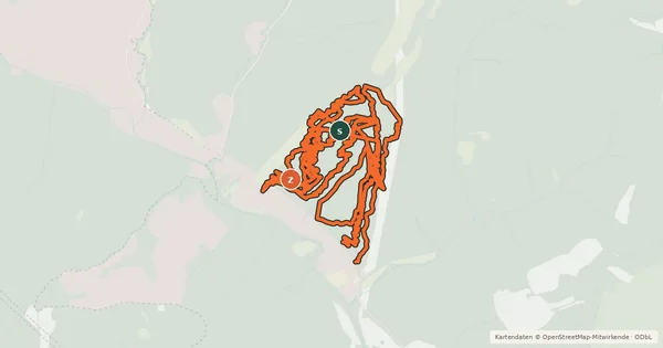 Kartenübersicht der Radroute Trailcenter Hohe Wand Wiese