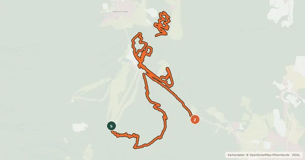 Kartenübersicht der Radroute Trailpark Bischofsmais