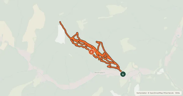 Kartenübersicht der Radroute Trailpark Weidlingbach