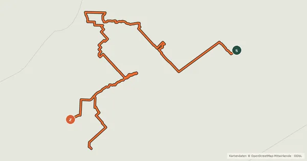 Kartenübersicht der Radroute Trans Canada Trail