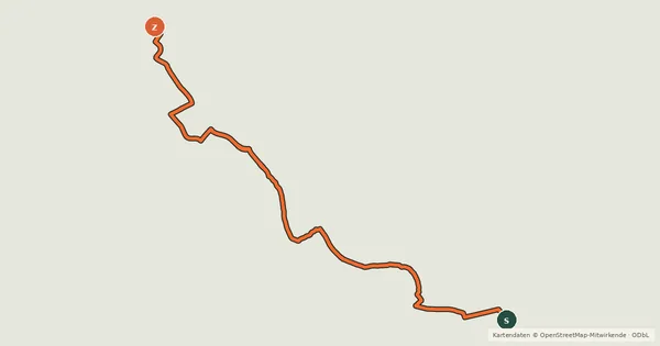 Kartenübersicht der Radroute Trans Canada Trail