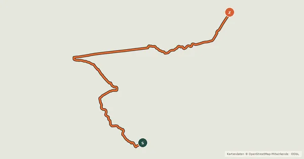 Kartenübersicht der Radroute Trans Canada Trail (Bells Corners/Watts Creek)