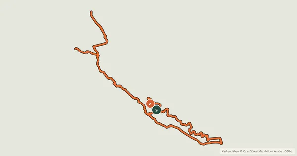 Kartenübersicht der Radroute Trans Canada Trail (Canmore)