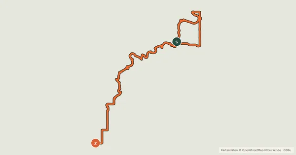Kartenübersicht der Radroute Trans Canada Trail (Edmonton)