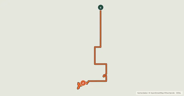Kartenübersicht der Radroute Trans Canada Trail (Moose Jaw)