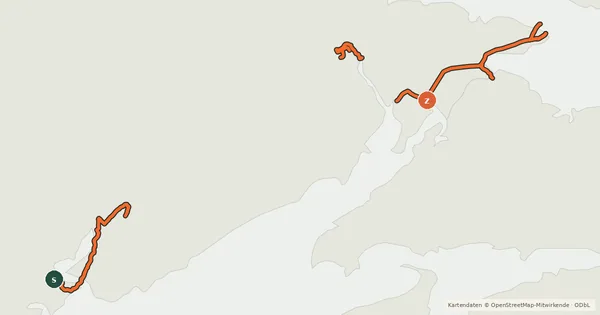 Kartenübersicht der Radroute Trans Canada Trail (New Brunswick - Saint John to Sackville)