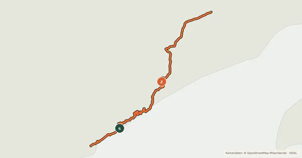 Kartenübersicht der Radroute Trans Canada Trail (New Brunswick- St. Martins to Fundy Trail)