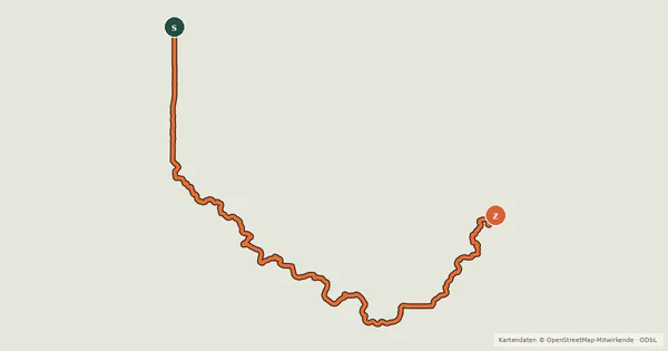 Kartenübersicht der Radroute Trans Canada Trail (Regina)