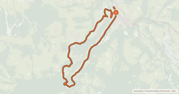 Kartenübersicht der Radroute Trauchaweg