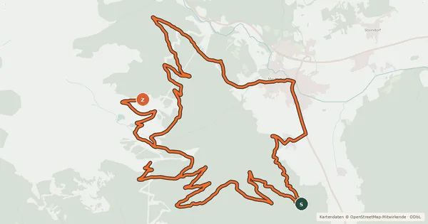 Kartenübersicht der Radroute Trogalm-Runde