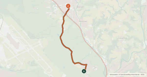 Kartenübersicht der Radroute Troisdorf (31) - Lohmar (95)
