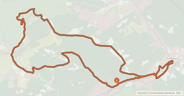 Kartenübersicht der Radroute Troppbergstrecke 3
