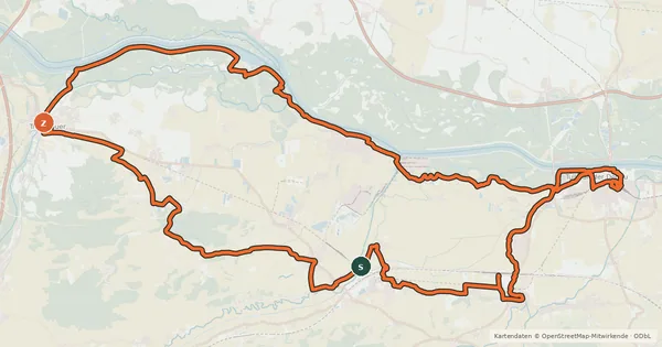 Kartenübersicht der Radroute Tullnerfeld-Radweg