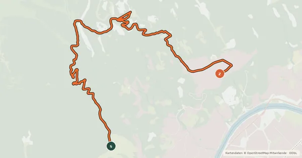 Kartenübersicht der Radroute Umbrüggler Alm