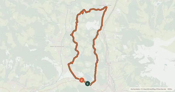 Kartenübersicht der Radroute Ums Bichlach