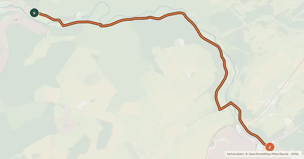 Kartenübersicht der Radroute Urft (36) - Nettersheim (81)