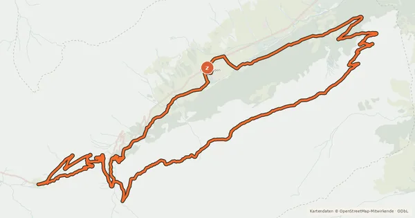 Kartenübersicht der Radroute Urnerboden Bike