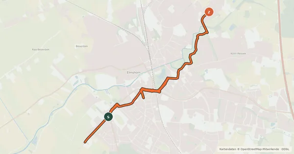Kartenübersicht der Radroute Veloroute 4