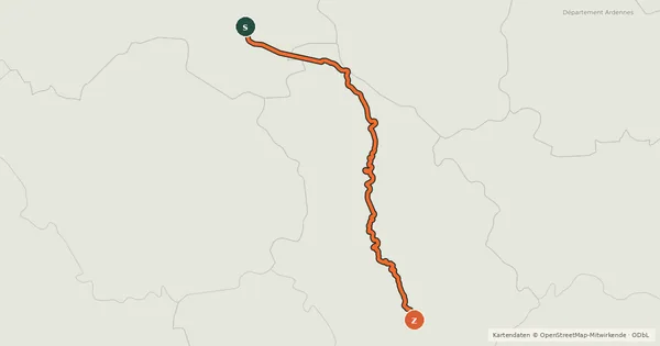 Kartenübersicht der Radroute Véloroute de la Marne à la Saône (nord)