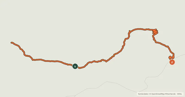 Kartenübersicht der Radroute Véloroute de la Maurienne