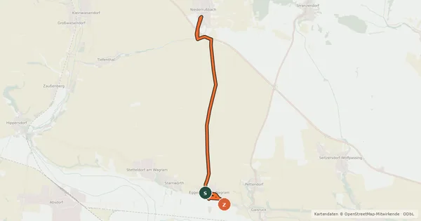 Kartenübersicht der Radroute Verbindungsradweg 840-841