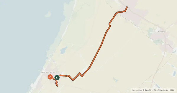Kartenübersicht der Radroute Verbindungsradweg B24