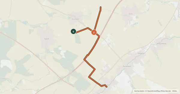 Kartenübersicht der Radroute Verbindungsradweg R53