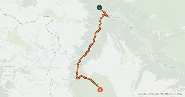 Kartenübersicht der Radroute Vergalda Tour