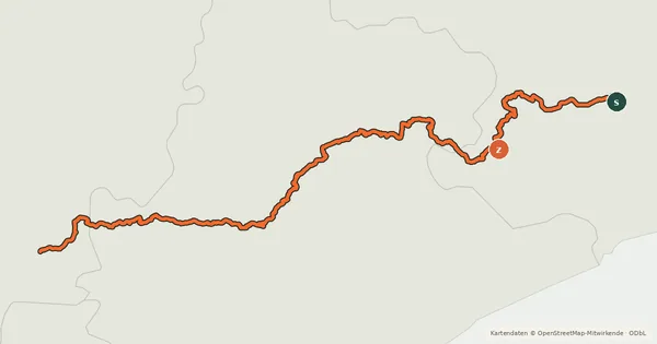 Kartenübersicht der Radroute Via cicloturística InterCatalunya