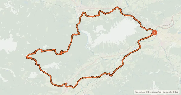 Kartenübersicht der Radroute Viehberg-Runde