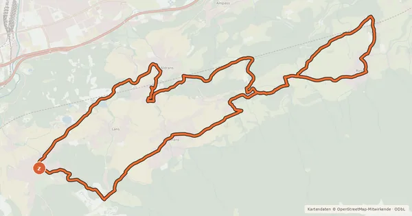 Kartenübersicht der Radroute Vital Radweg
