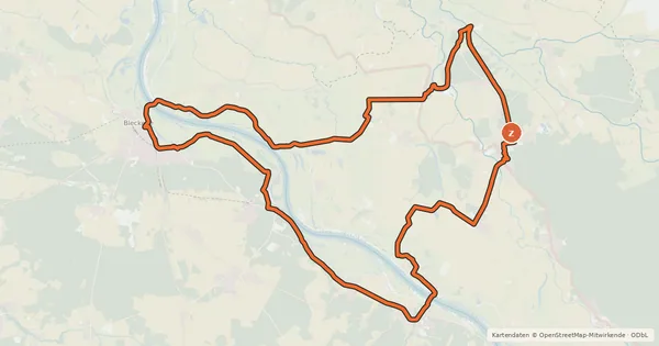 Kartenübersicht der Radroute Vogelkieker-Tour
