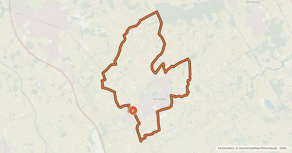 Kartenübersicht der Radroute Vogelstangenroute
