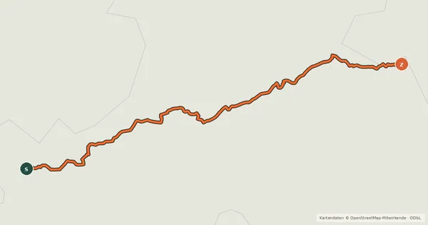 Kartenübersicht der Radroute VolleGaasroute