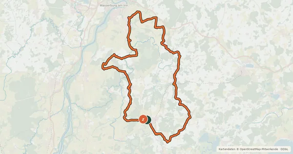 Kartenübersicht der Radroute Von Baum zu Baum - Tour 3 - Rosenheimer Land