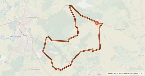 Kartenübersicht der Radroute Von Riesen und Steinen