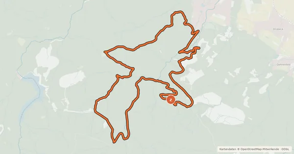 Kartenübersicht der Radroute W6 Kleine Ilsestein-Tour