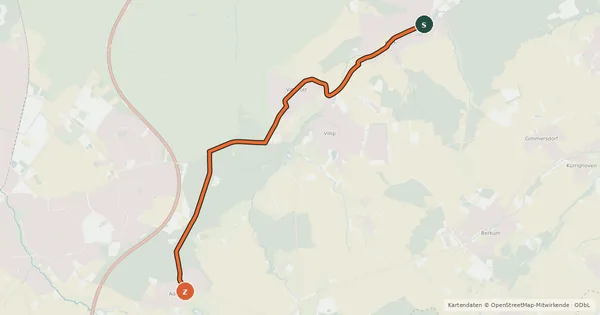 Kartenübersicht der Radroute Wachtberg Randroute R6