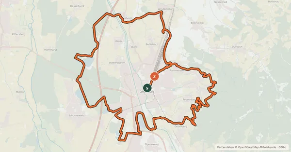 Kartenübersicht der Radroute Wald-Reben-Seen-Tour