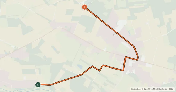 Kartenübersicht der Radroute Wald-Route Radweg