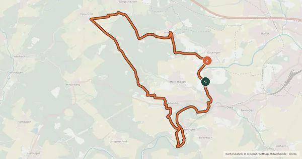 Kartenübersicht der Radroute Wald & Wiesentour