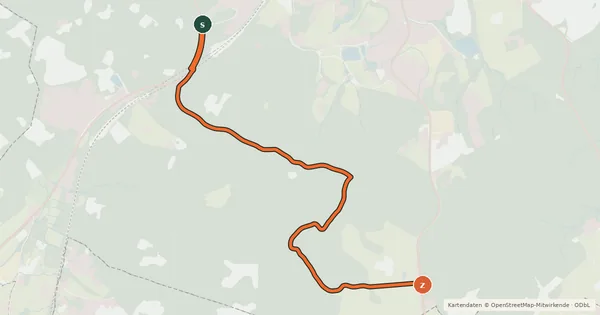 Kartenübersicht der Radroute Waldschenke (13) - Köpfchen (37)