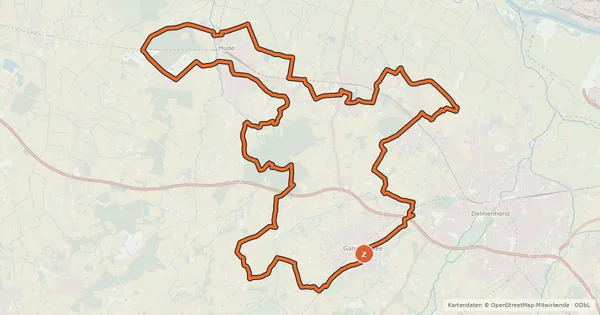 Kartenübersicht der Radroute WaldSpuren-Tour